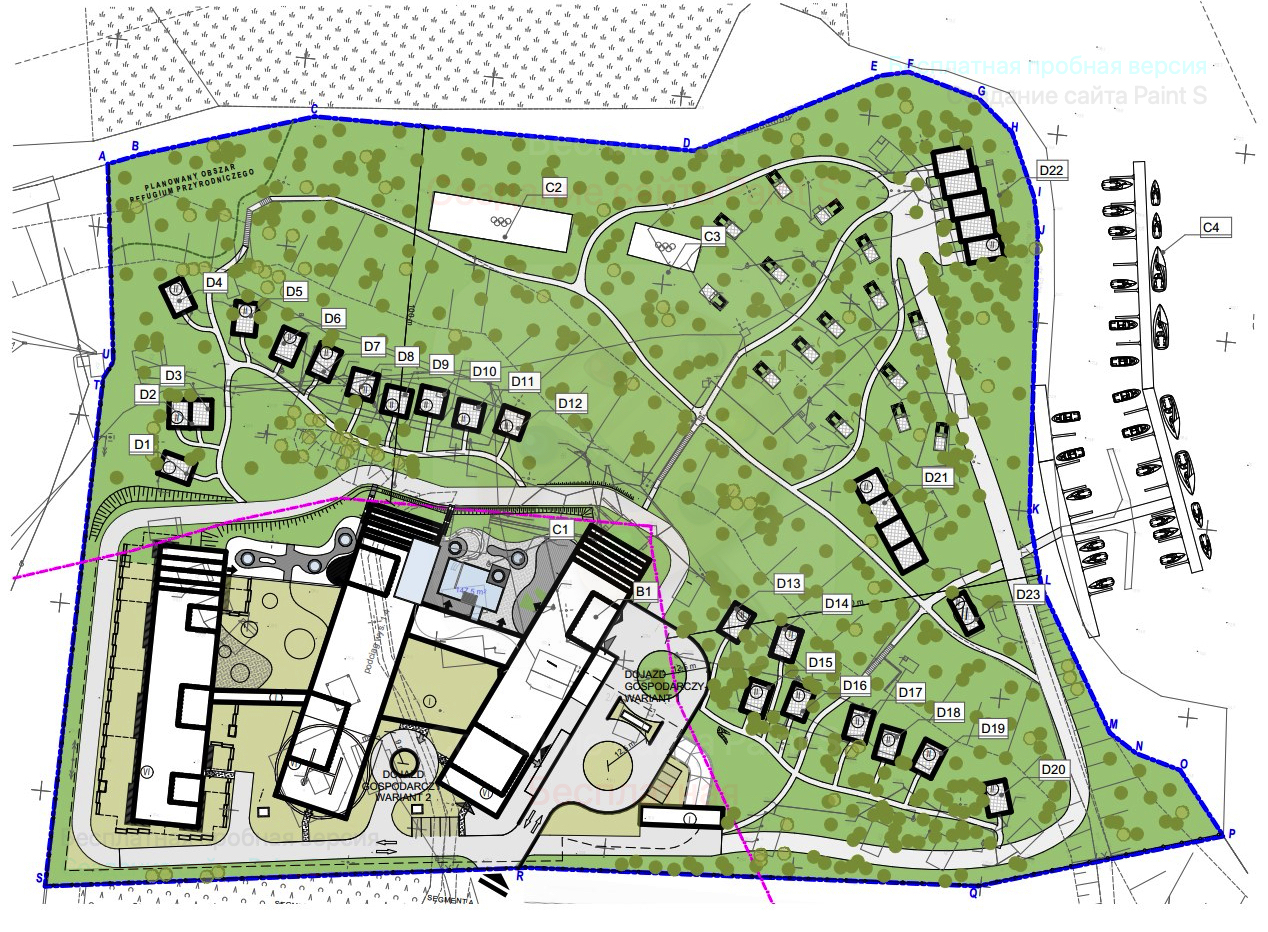 Solo Resort — plan zagospodarowania terenu